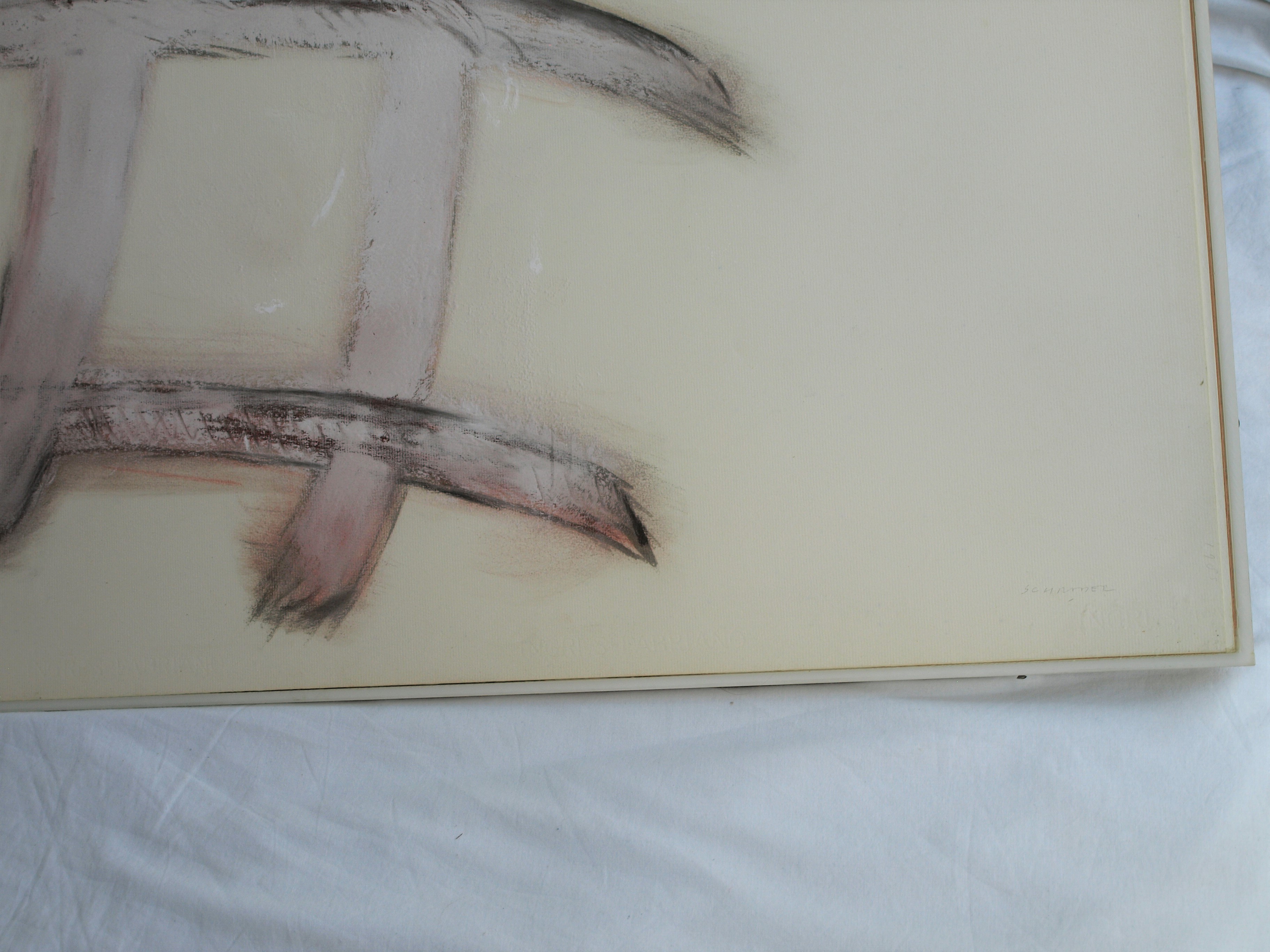 Niet of onleesbaar gesigneerd - Pastel , Abstracte compositie – 72 x 102 cm - 1985  kopen? Bied vanaf 1!