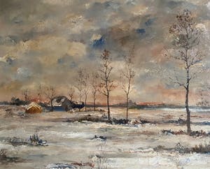 Prosper De Roover - Uitgestrekt Sneeuwlandschap kopen? Bied vanaf 149!