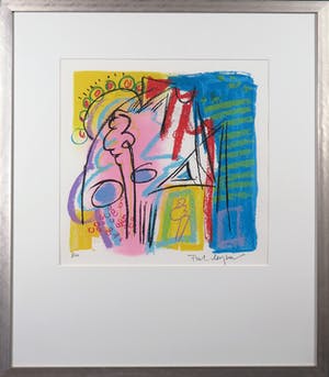 Frank Lengvenius - Zeefdruk, Zonder titel - Ingelijst kopen? Bied vanaf 1!