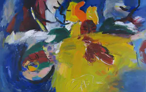 Henk Eikenaar - Acryl op doek, Abstracte compositie - Ingelijst kopen? Bied vanaf 20!