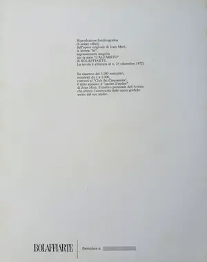 Joan Miro - "M" kopen? Bied vanaf 50!