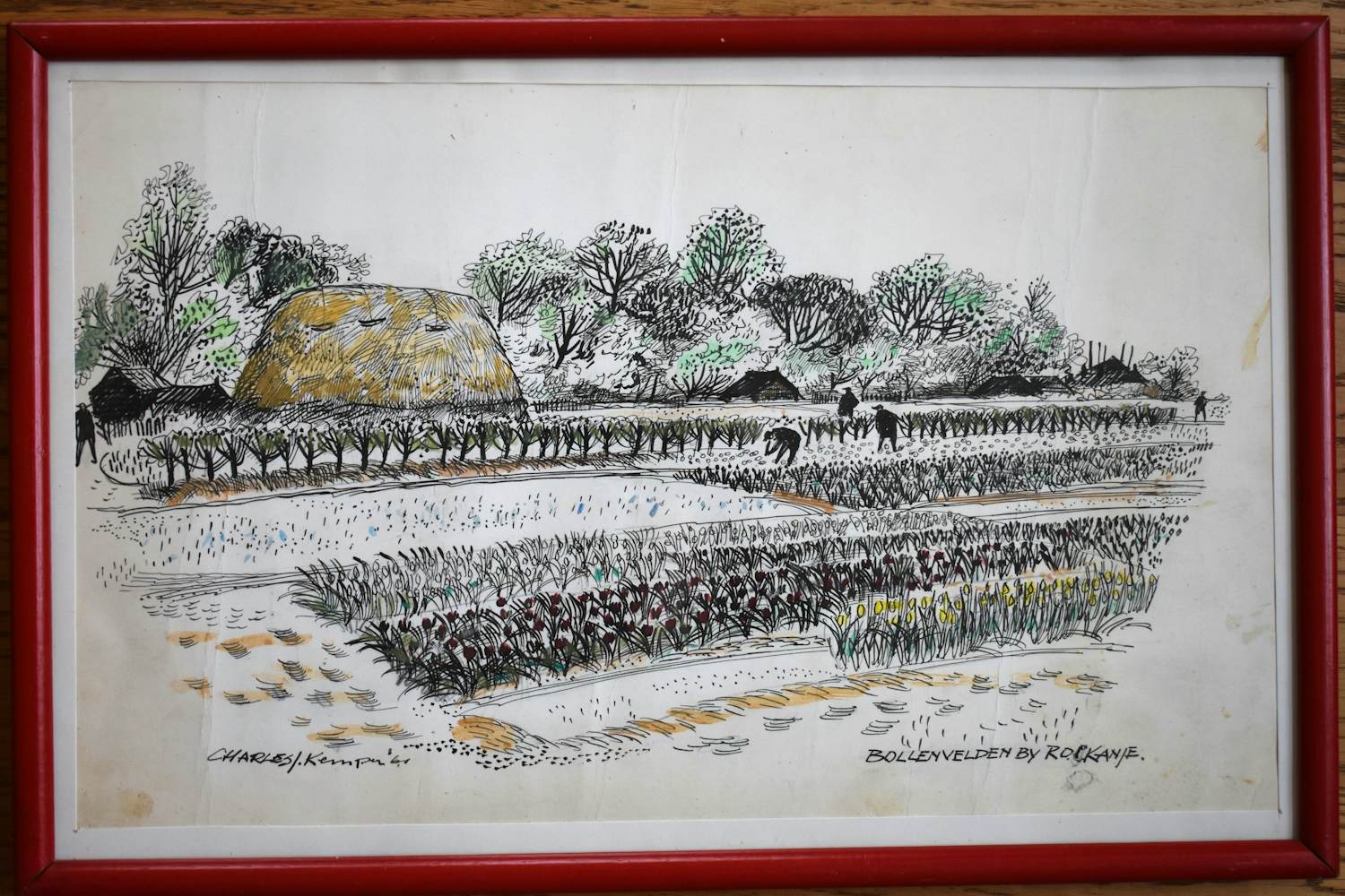 Charles J. Kemper - Bollenvelden bij Rockanje verkocht voor € 50!