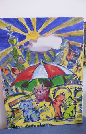 Elena Polyakova - 5 poezen onder paraplu kopen? Bied vanaf 30!