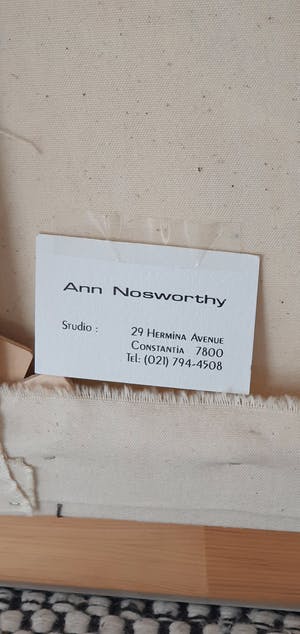 Ann Nosworthy - Tuin/park met bloesem en stenen bank kopen? Bied vanaf 750!