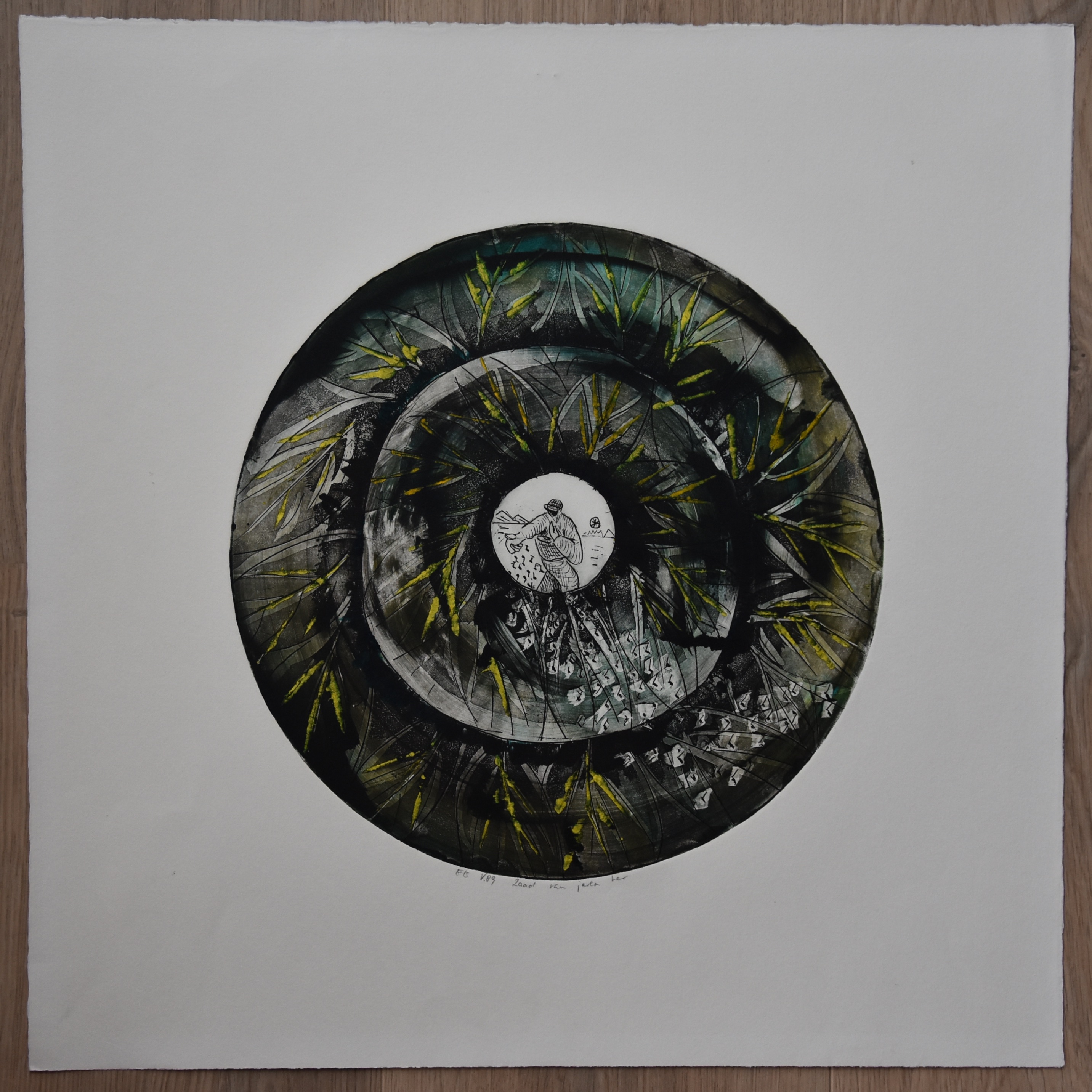 Bert Vredegoor - ets # ZAAD VAN JAREN HER # handingekleurd / unicum , 1989, mint kopen? Bied vanaf 35!