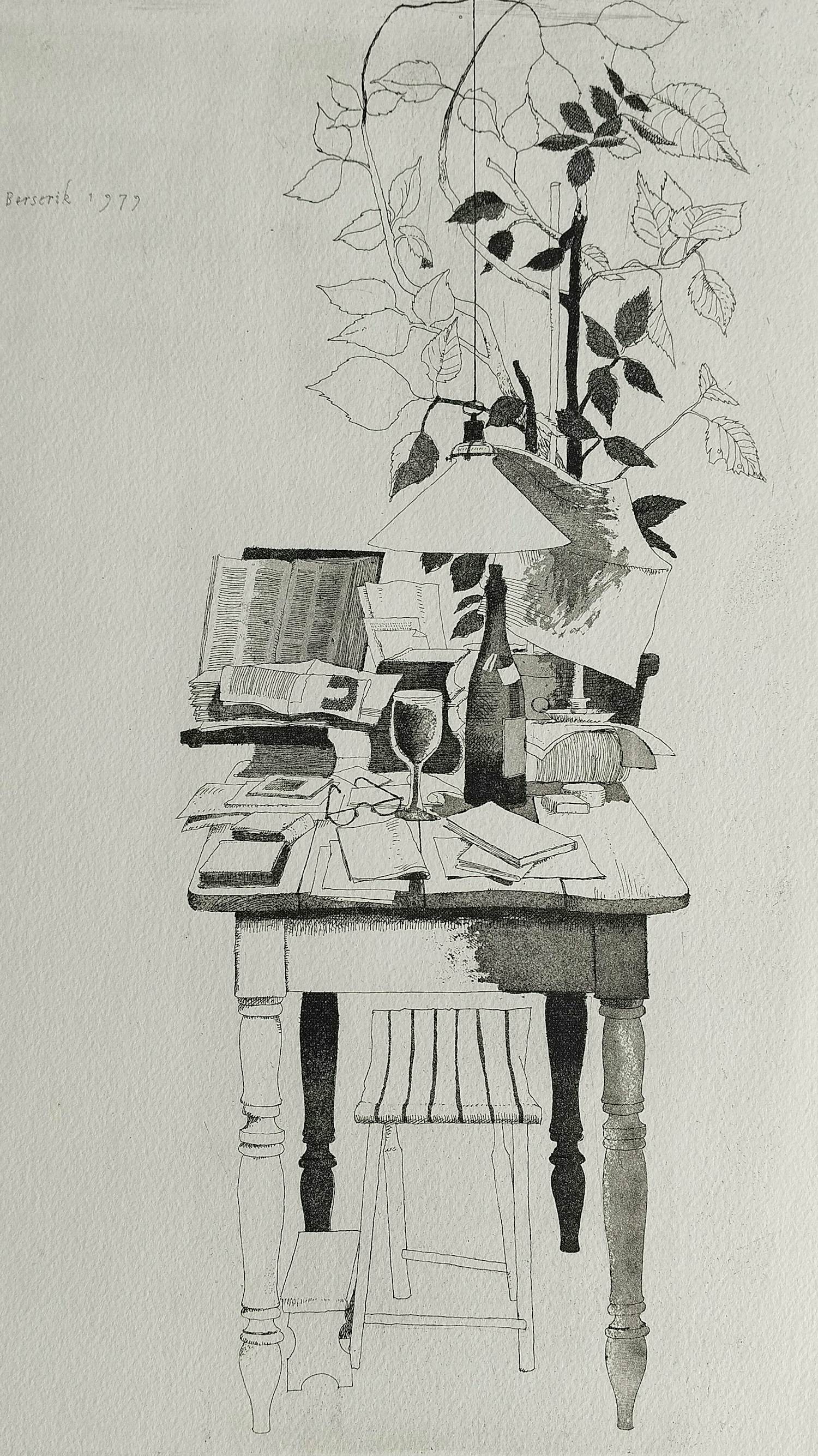 Herman Berserik - proef 2e staat - gesigneerde ets kopen? Bied vanaf 79!