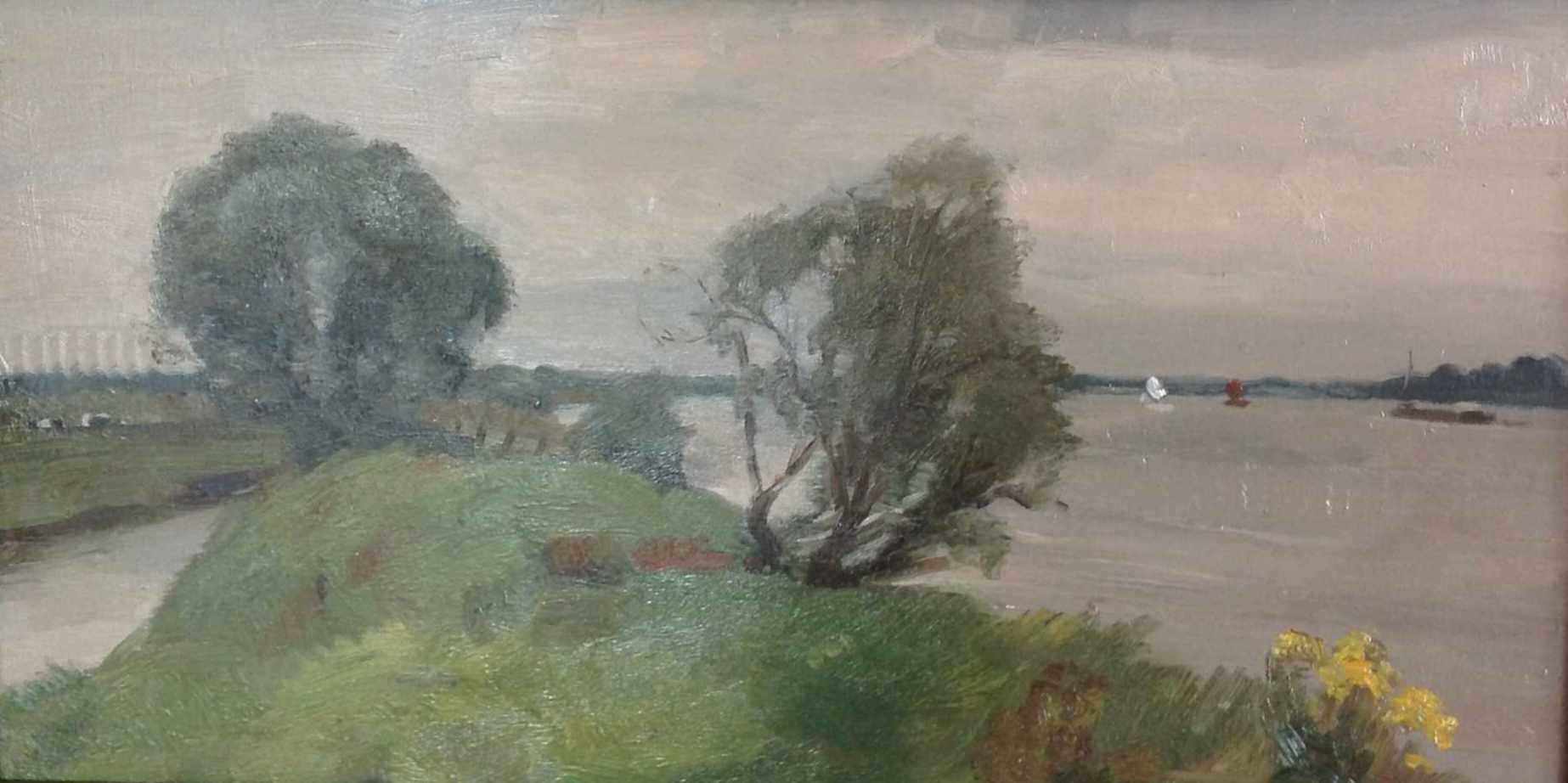 Cor Noltee - A2142 Dijkje met water en boten  kopen? Bied vanaf 50!