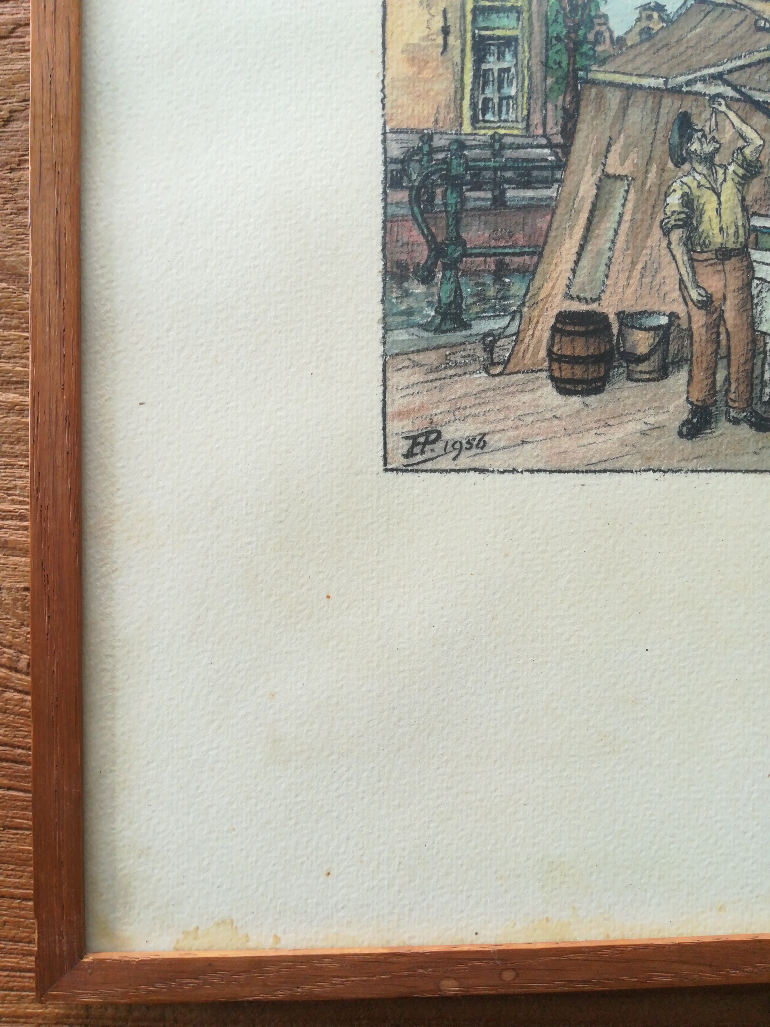 Niet of onleesbaar gesigneerd - Viskraam in Amsterdam  kopen? Bied vanaf 1!