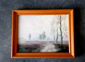 Henk Poeder - De Ginkelse heide in de vroege morgen verkocht voor € 45!