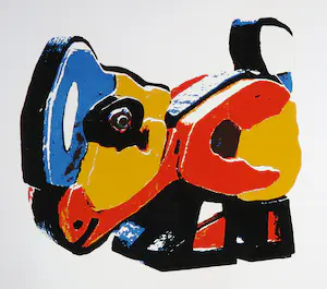 Karel Appel - Zeefdruk, De Kip kaufen? Bieten Sie von 1!