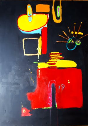 Olga Dengo - Z.T. Abstract figuur - Zeer groot - Nieuw kopen? Bied vanaf 400!