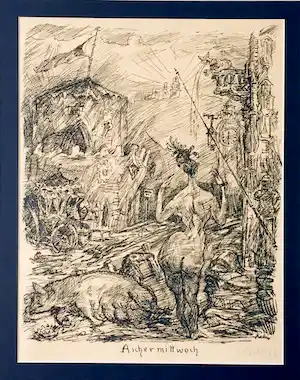 Alfred Kubin - Aschermittwoch verkauft für € 690!