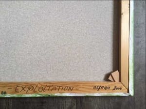 Niet of onleesbaar gesigneerd - Exploitation - acryl op canvas kopen? Bied vanaf 1!