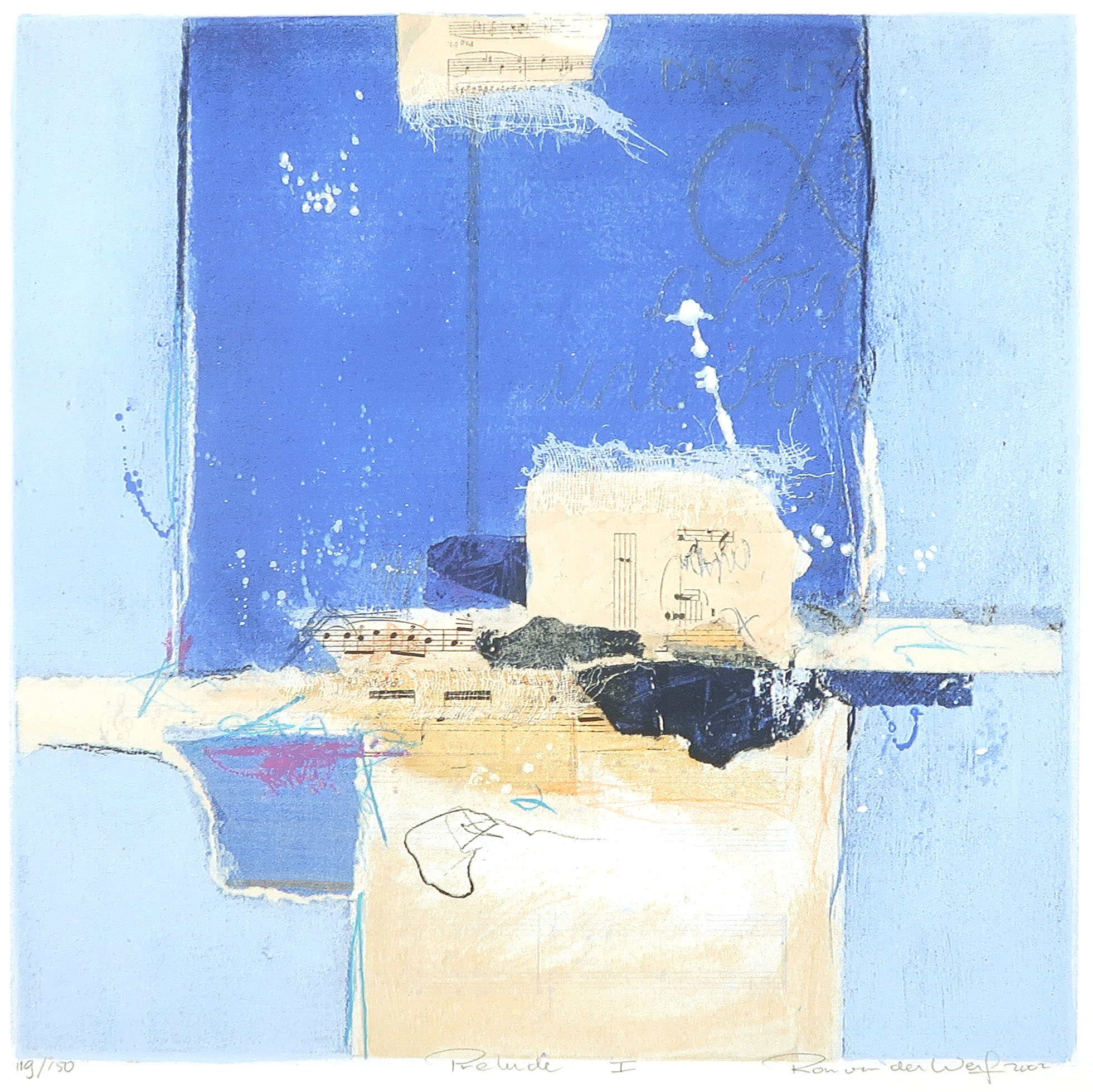 Ron van der Werf - Zeefdruk, Prelude I verkocht voor € 20!