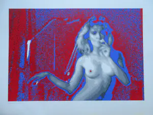 Buy Henk van der Vet - Nachtclubdanseres - Zeefdruk? Bid from 40!