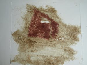 Anton Heyboer - Ets , Zeilschip “La mar”– 48 x 49½ cm – ca. 1985 kopen? Bied vanaf 100!