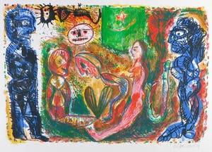 Rik van Iersel - Litho, Nachtelijke ontmoeting kopen? Bied vanaf 1!