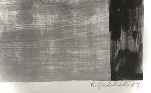 Klaas Gubbels - litho ‘zonder titel - ingelijst - 1989 kopen? Bied vanaf 525!