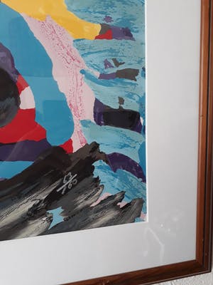 Karel Appel - 3 faces into clouds kopen? Bied vanaf 400!