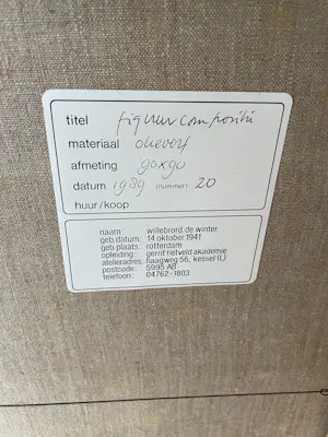 Willebrord de Winter - Figuur compositie kopen? Bied vanaf 200!