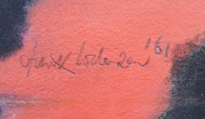 Frank Lodeizen - Abstract 1961 - Gesigneerd en gedateerd- 56 x 59 cm kopen? Bied vanaf 125!