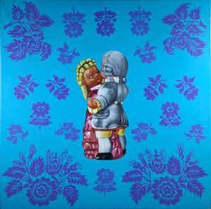 Jan Bollaert - Acryl op doek, Oh what a lonely toy III (Zeer Groot) verkocht voor € 50!