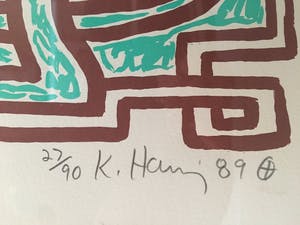 Keith Haring - Chocolate Buddha 5, gesigneerd, Heel bijzonder kopen? Bied vanaf 9500!