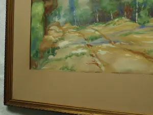 Jan Stapper - Ingelijste aquarel , Soestduinen – Lijst, 41 x 51 cm. – 1932 kopen? Bied vanaf 1!