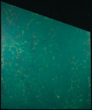 Robert Koekkoek - Acryl op doek, Groen trapezium (Zeer groot) kopen? Bied vanaf 1!