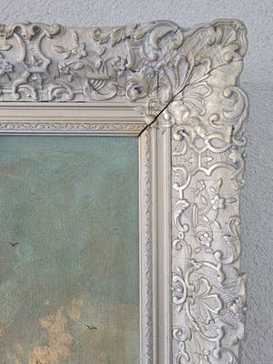 Niet of onleesbaar gesigneerd - Dorp aan een riviertje kopen? Bied vanaf 1!