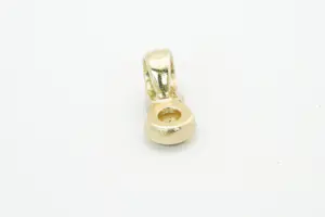 22- Bicolor gouden 14 karaats solitair hanger - met 0.15 ct briljant kopen? Bied vanaf 150!