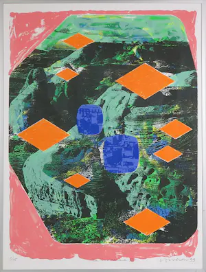 Jelis van Dolderen - Zeefdruk op papier, La Montanara IV t/m VI - Ingelijst kopen? Bied vanaf 80!