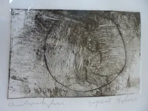 Anton Heyboer - Ets, titel Het Symbool van de onschuld. kopen? Bied vanaf 100!