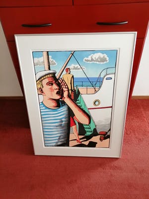 Leon Janssen - Prachtige houtsnede kopen? Bied vanaf 75!