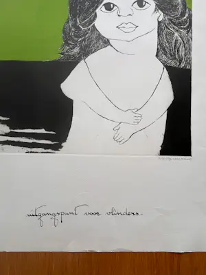AcheterAns Wortel - Gesigneerde kleurenets - "uitgangspunt voor vlinders" - 144/190? Enchérissez de 75!