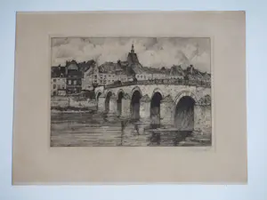 Han Jelinger - Sint Servaasbrug Maastricht - Ets kopen? Bied vanaf 60!