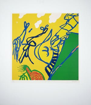 Hans Blekkink - Zeefdruk, Nieuwsgierige beesten kopen? Bied vanaf 1!