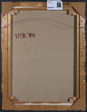 Klaas Sans - Olieverf op doek, Gombrowicz passeerde - Ingelijst kopen? Bied vanaf 1!