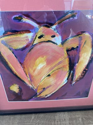 Liduine Wauters - Acryl op board ‘ Uitgeslapen ? ‘ kopen? Bied vanaf 30!