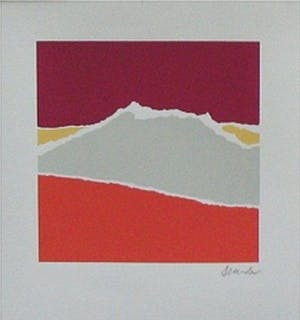 Willem F. Wagner - e.a: Vijf zeefdrukken: Geometrische composities I, II, III, Herfst, Winter kopen? Bied vanaf 29!