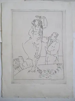 Niet of onleesbaar gesigneerd - 7 etsen div. kunstenaars kopen? Bied vanaf 1!