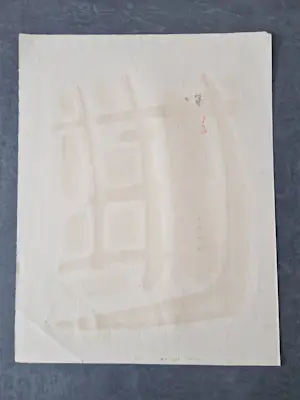 Wim Motz - 1957 - geometrisch abstracte kleuren-lithografie - zonder titel- gesigneerd kopen? Bied vanaf 39!