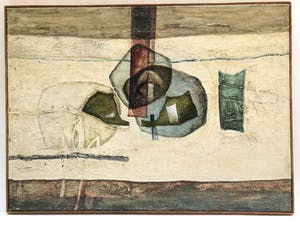 Jan Olyslager - Abstracte compositie kopen? Bied vanaf 400!