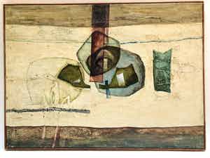 Jan Olyslager - Abstracte compositie verkocht voor € 400!