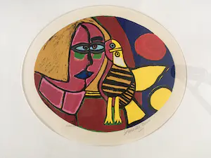 Corneille - Uniek! Prachtige ingelijste Corneille kopen? Bied vanaf 325!