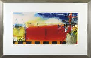 Theo Koster - Zeefdruk, Liason II - Ingelijst verkocht voor € 50!