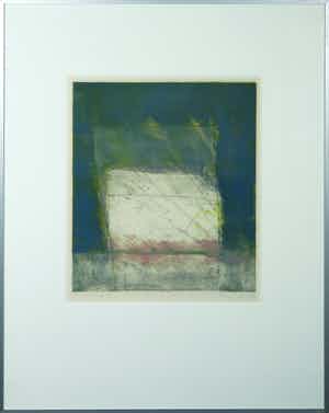 Thea Figee - Monotype, Zonder Titel - Ingelijst verkocht voor € 35!