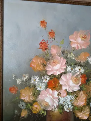 Robert Cox - Stilleven pot met bloemen. kopen? Bied vanaf 35!