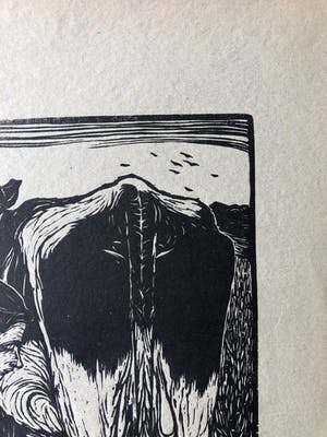 Jan Mankes - Houtsnede Koemelkster kopen? Bied vanaf 250!