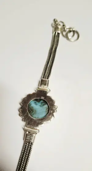 Nieuwe zilveren  navajo armband met  turquoise voor Dames kopen? Bied vanaf 125!